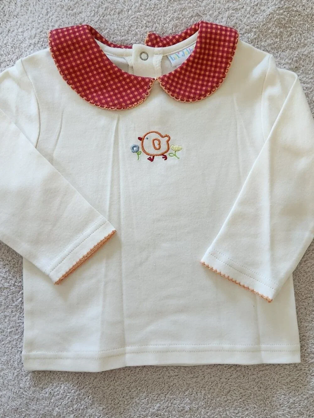 Lil' Jellybean - Girls' 3-Pc Red Farm Animal Pant Set